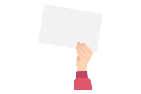 Download Human Hand Hold White Paper Sheet. Promo - Paper Collection
