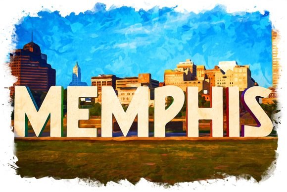 Download Memphis USA Splash Watercolor - Splash Collection