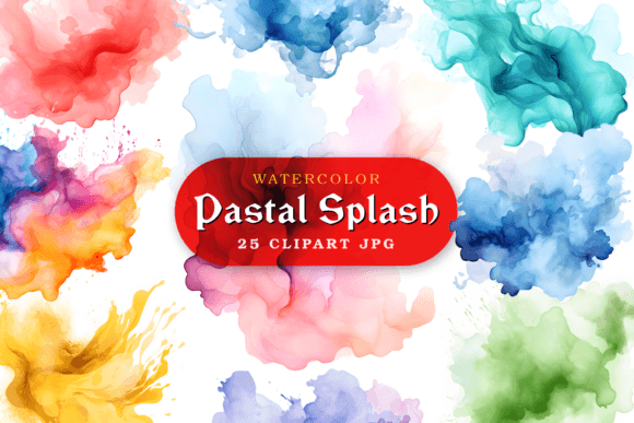 Download Pastel Watercolor Splash Clipart - Splash Collection
