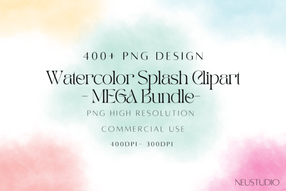 Download Watercolor Splash PNG MEGA BUNDLE - Splash Collection