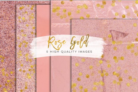 Download Faux Rose Gold Foil Paper Gold Clip Art - Paper Collection