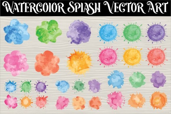 Download Vibrant Watercolor Splash Vector Art - Splash Collection