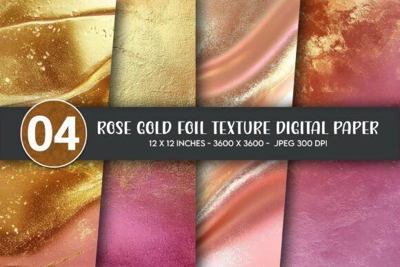 Download Rose Gold Foil Texture Digital Paper - Paper Collection