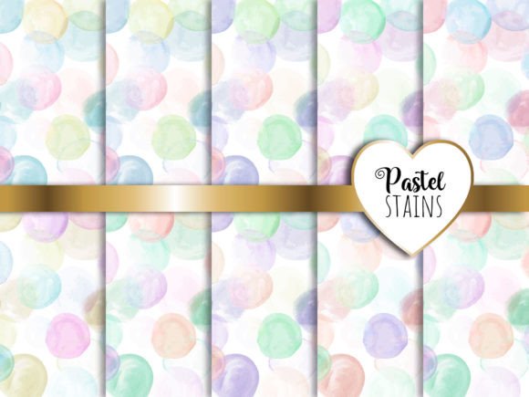 Download Pastel Watercolor Stains Digital Papers - Paper Collection