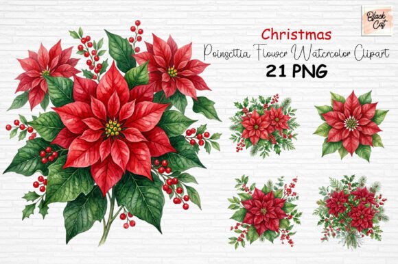 Download Christmas Poinsettia Flower Clipart PNG - Flower clipart png Collection