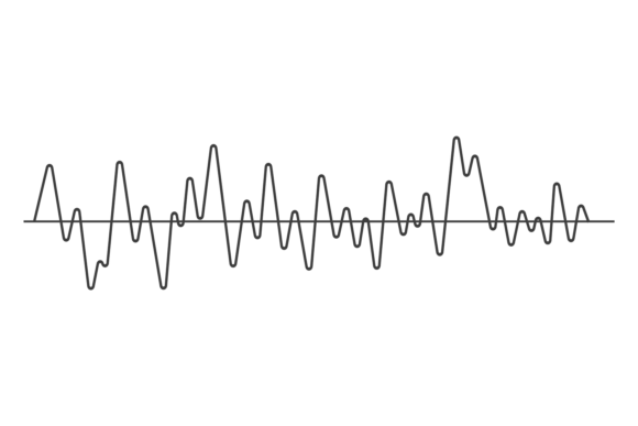 Download Sound Wave Graph. Smooth Curved Black Li - Premium Bundle