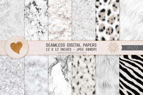 Download White Fur and Stone Texture Papers - Paper Collection
