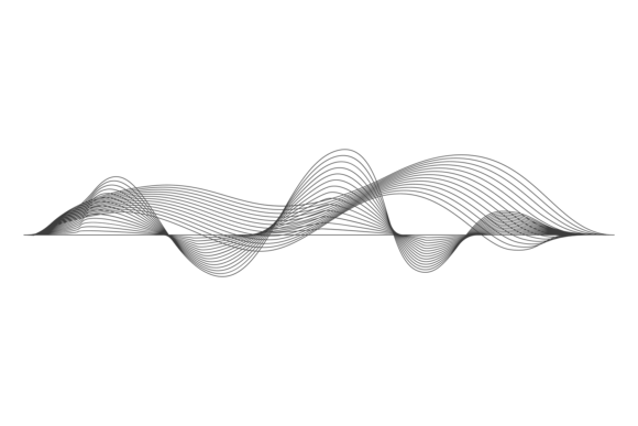 Download Audio Wave. Black Line Amplitude Smooth - Premium Bundle