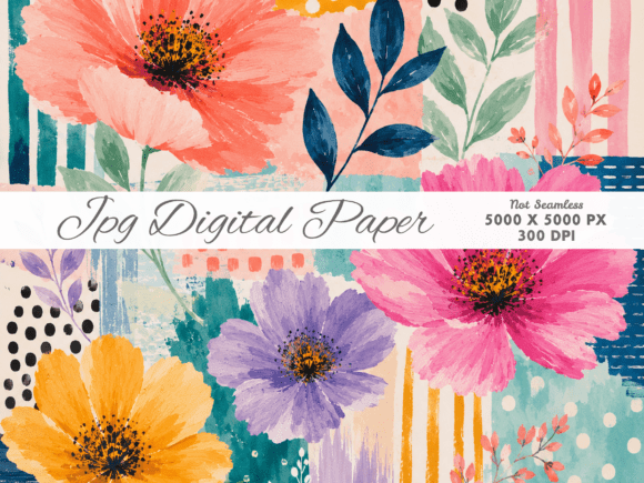 Download Creative Abstract Texture Digital Paper - Paper Collection