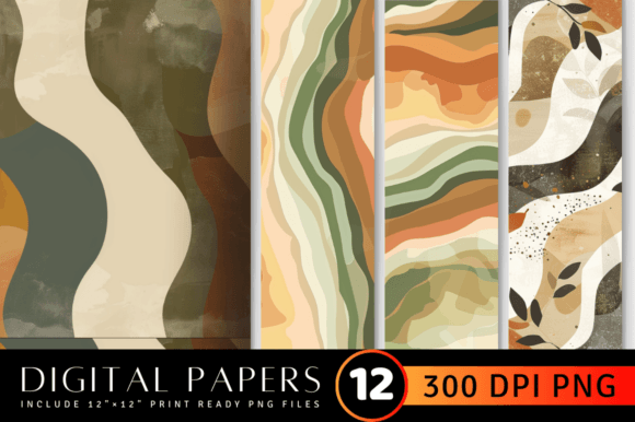Download Earthy Colors Digital Paper Backgrounds - Paper Collection