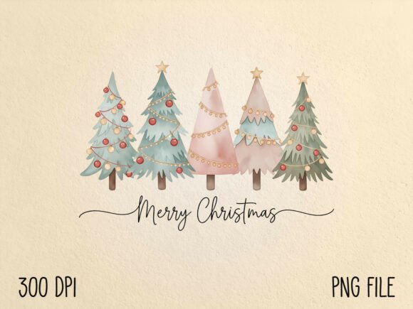 Download Merry Christmas Trees Sublimation PNG - Christmas tree Collection